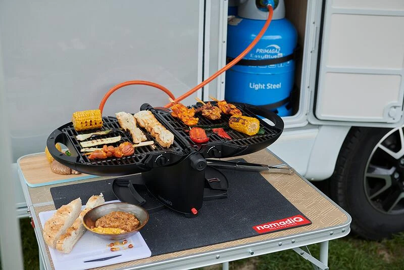 NomadiQ Anti-Rutsch-Matte Für Gasgrill, Schwarz – Bild 2