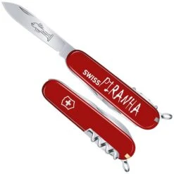 Swiss Piranha Taschenmesser Camper Victorinox, Edelstahl, Rot
