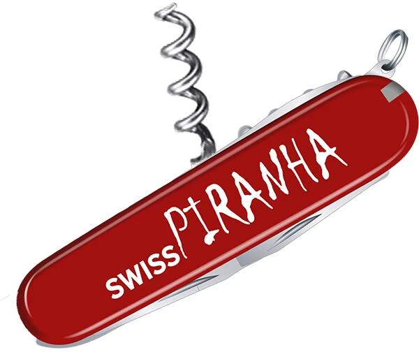Swiss Piranha Taschenmesser Camper Victorinox, Edelstahl, Rot – Bild 3