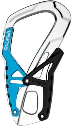 Salewa Ergotec 2.0 Karabiner, Silber/blau