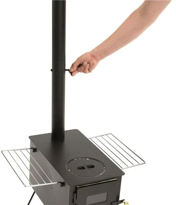 Robens Kobuk Zeltofen, 345cm, Stahl, Schwarz – Bild 2