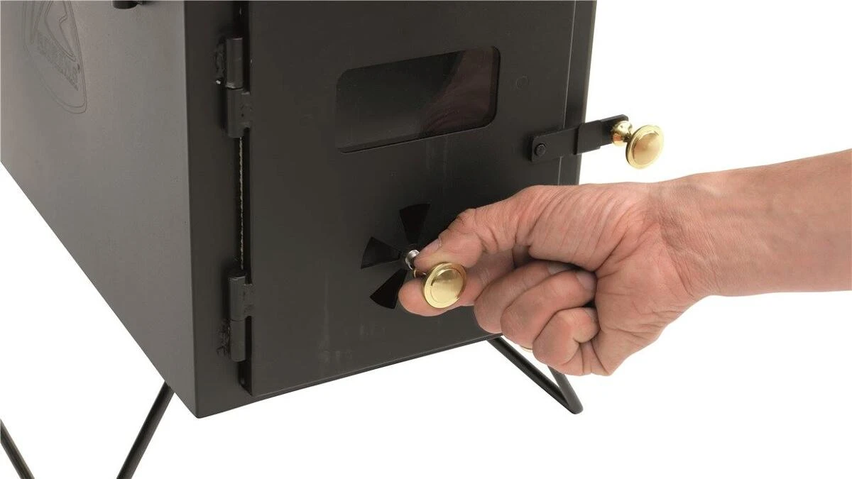 Robens Kobuk Zeltofen, 345cm, Stahl, Schwarz – Bild 3