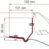 Fiamma F35 Adapter Kit Für VW Caddy Maxi Ab Bj. 2016