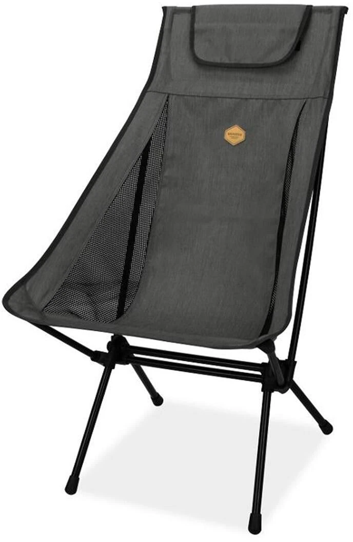 Snowline Pender Wide Faltstuhl, Hohe Lehne, Dunkelgrau