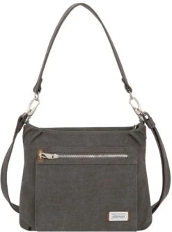 Travelon Heritage Hobo Umhängetasche, Diebstahlsicher, Braun