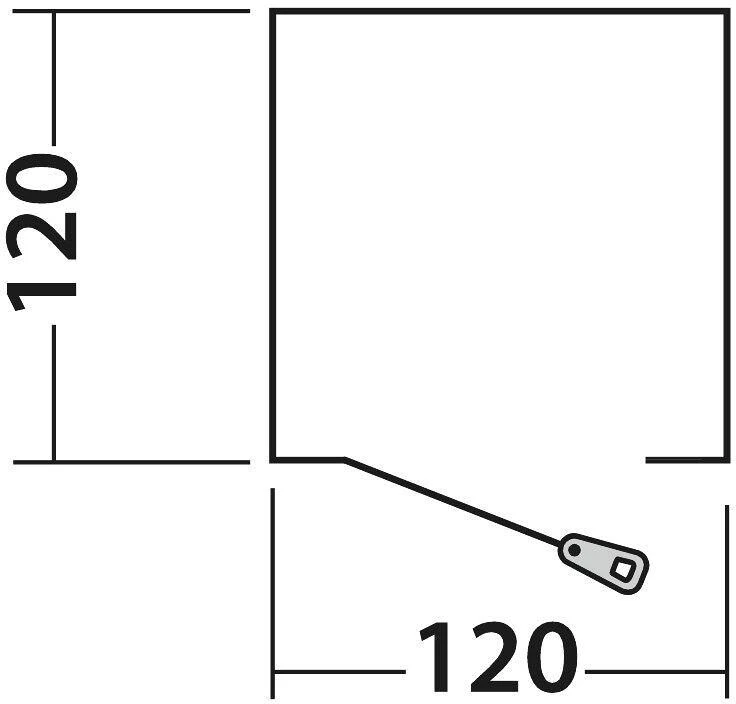 Easy Camp Little Loo Wurfzelt, 120x120cm, Grau â Bild 7