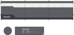 Regatta Wind Break Sichtschutz, 495cm X 120cm, Grau