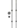 Ferrino Kailash Trekkingstöcke, Schwarz, 60-135cm