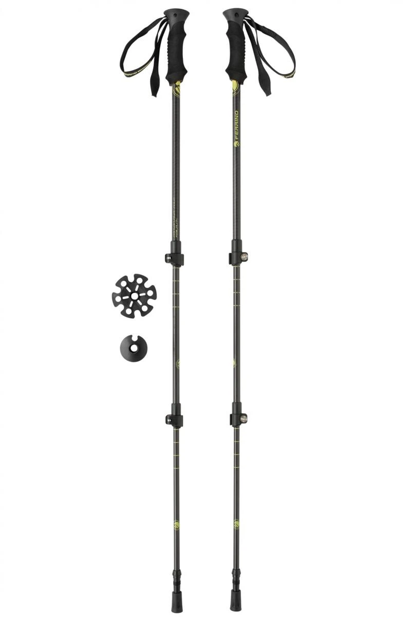 Ferrino Kailash Trekkingstöcke, Schwarz, 60-135cm